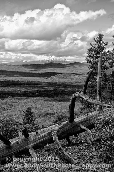 View from the Lava Butte Toward Mount Bachelor