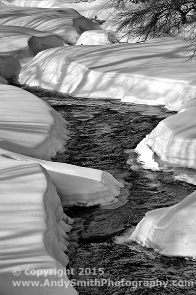 Snowy Stream in Vermont