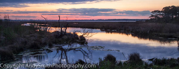 Sunset Glow over the Marsh