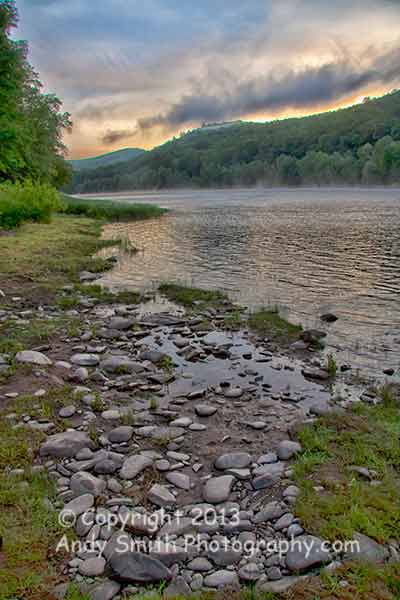 Sunrise on the Delaware at Kellam's Bridge