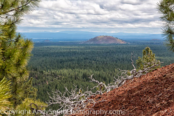 ‪View to the North from the Lava Butte