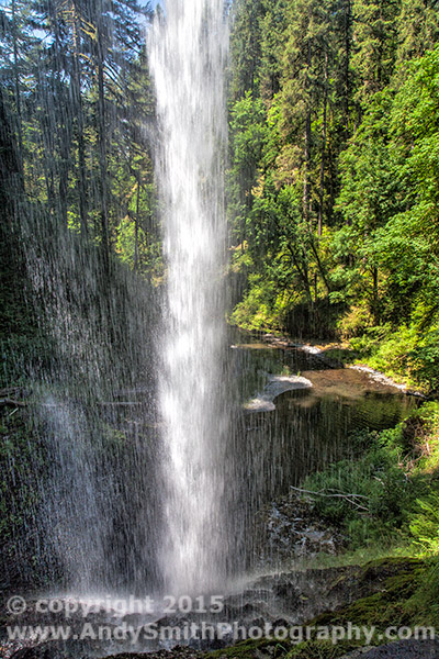 Underneath North Falls, Silver Falls State Park Oregon