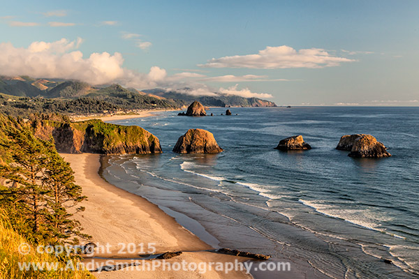 Cannon Beach from Ecola in Late Afternoon