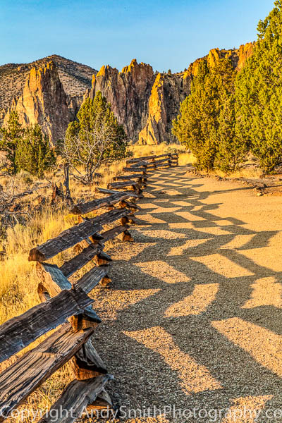 Along the Fence at Smith Rock