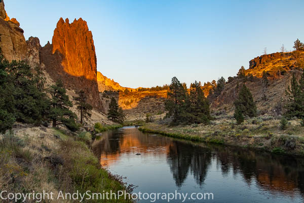 Smith Rock Sunset Reflection